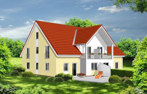 Mehrfamilienhaus 350 - klassisches Satteldach, hochwertige Baustoffe, beste Wohnqualität.
