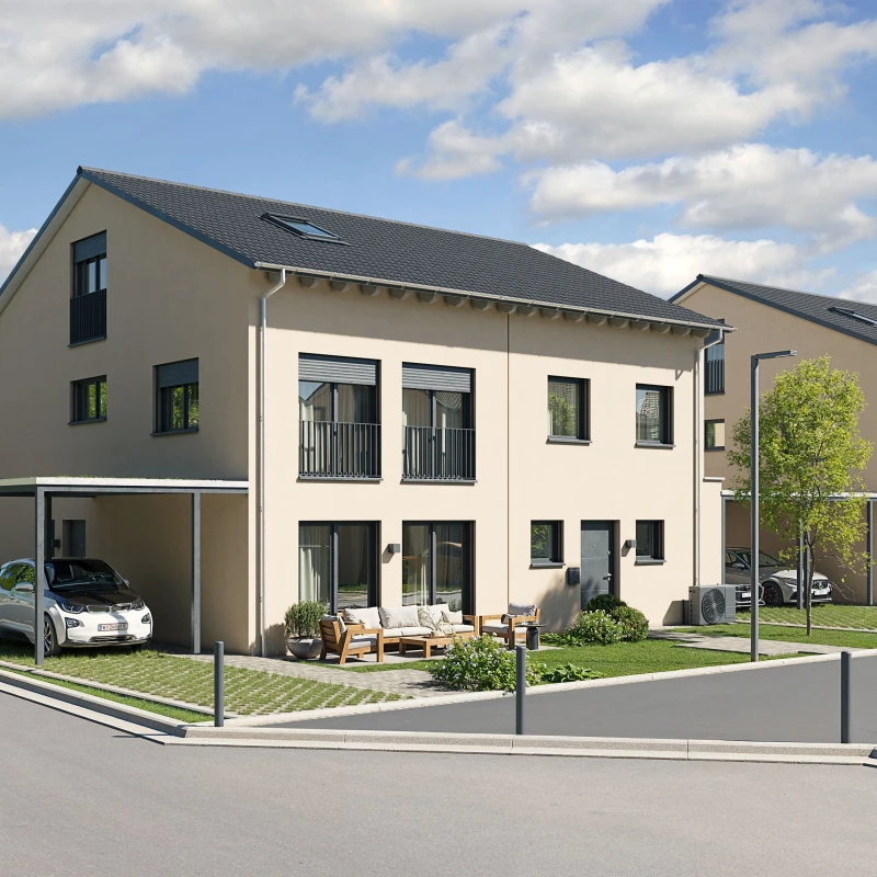 2 Doppelhäuser Visualisierung