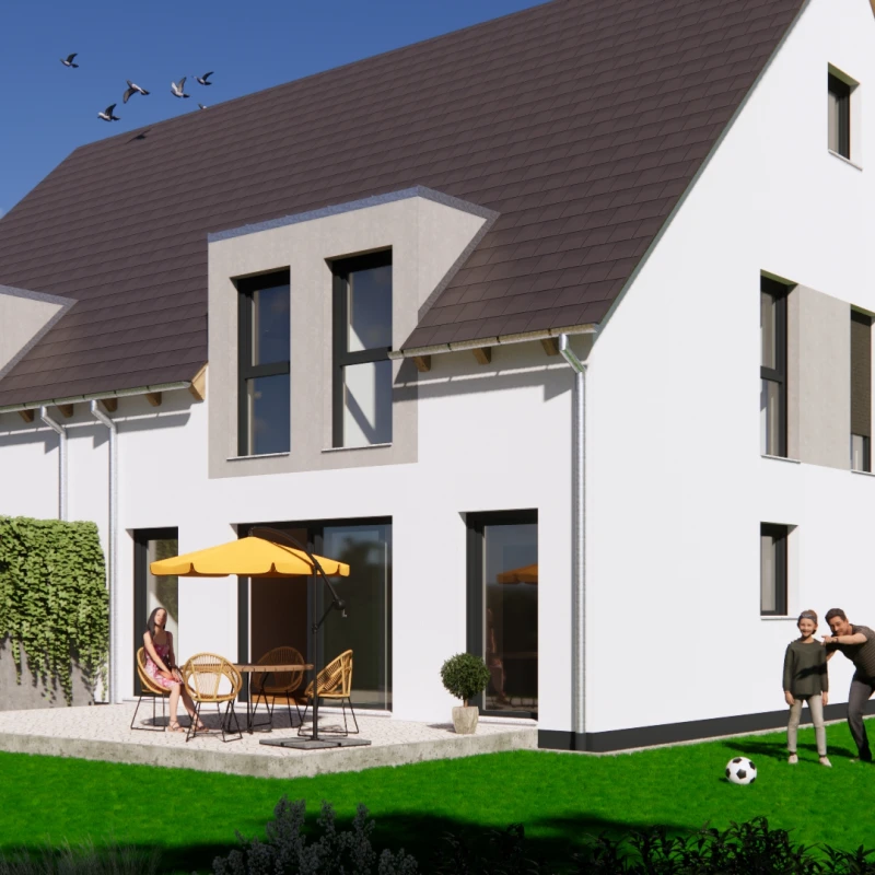 Doppelhaushälfte Visualisierung