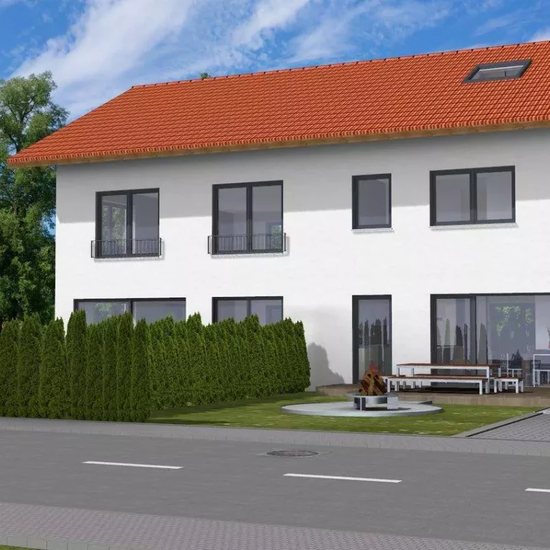 Doppelhaus Visualisierung