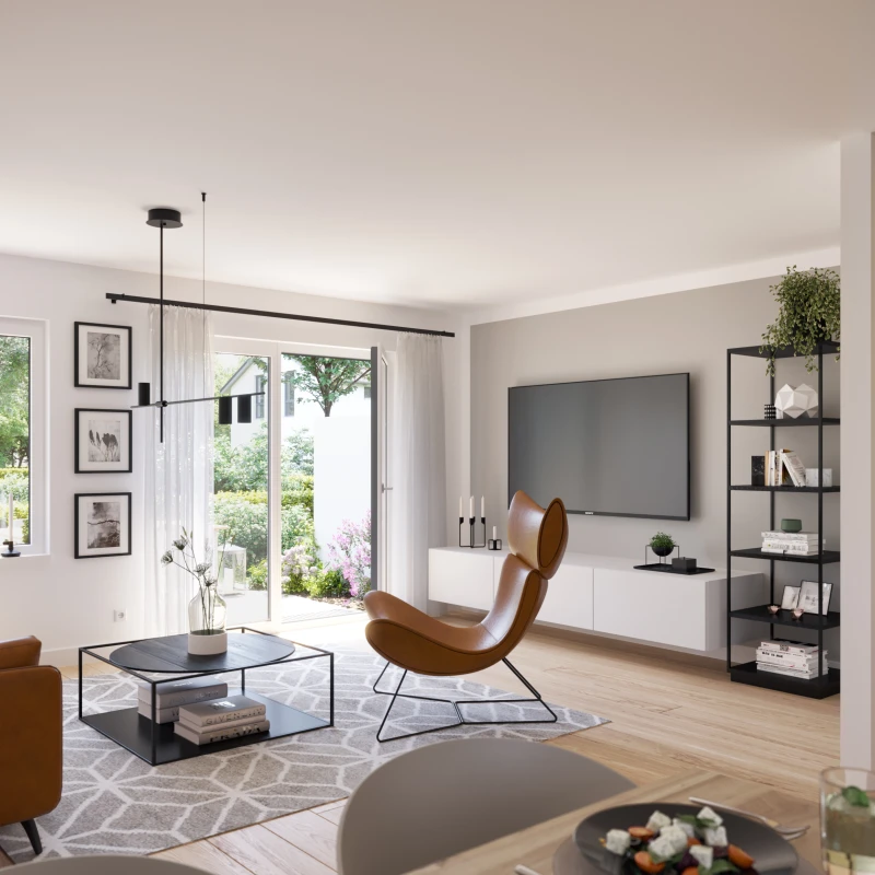 Wohn- und Essbereich Visualisierung