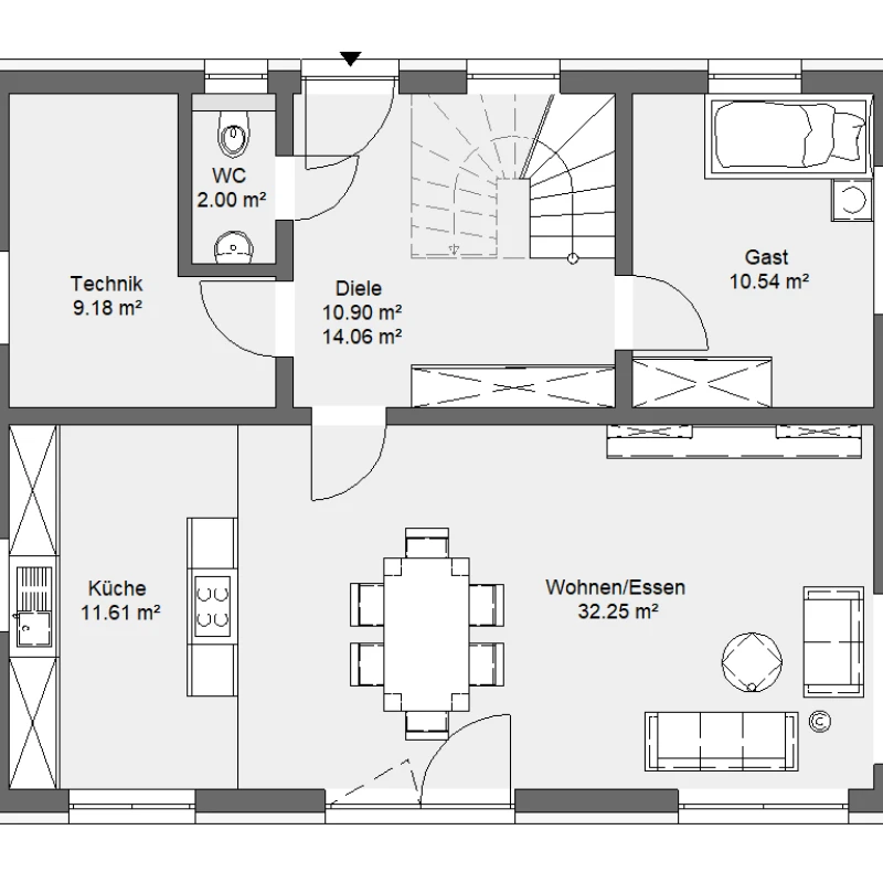 Grundriss Erdgeschoss