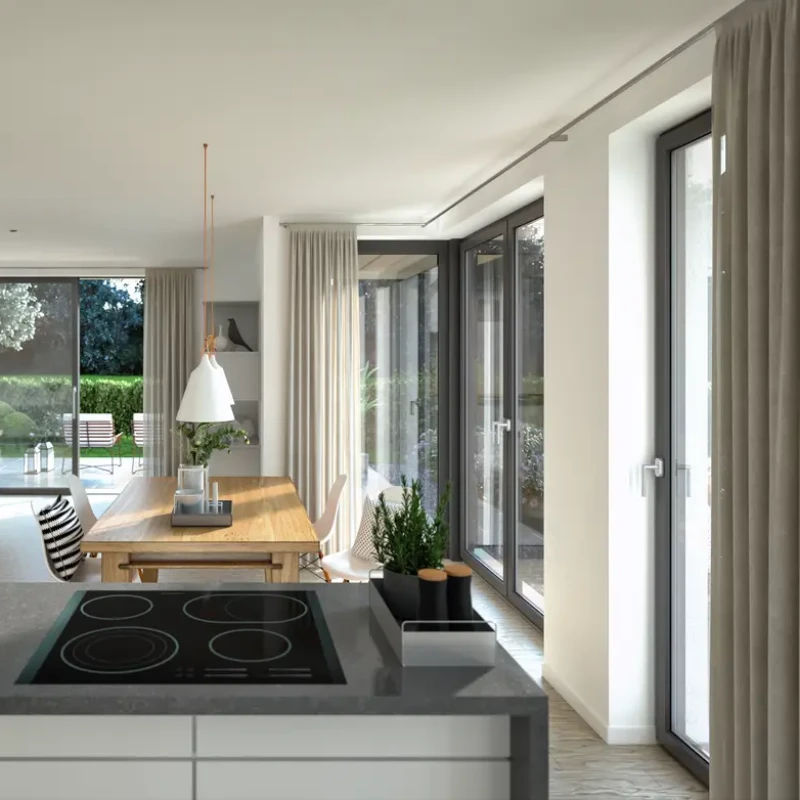 Wohn- Ess & Kochbereich Visualisierung