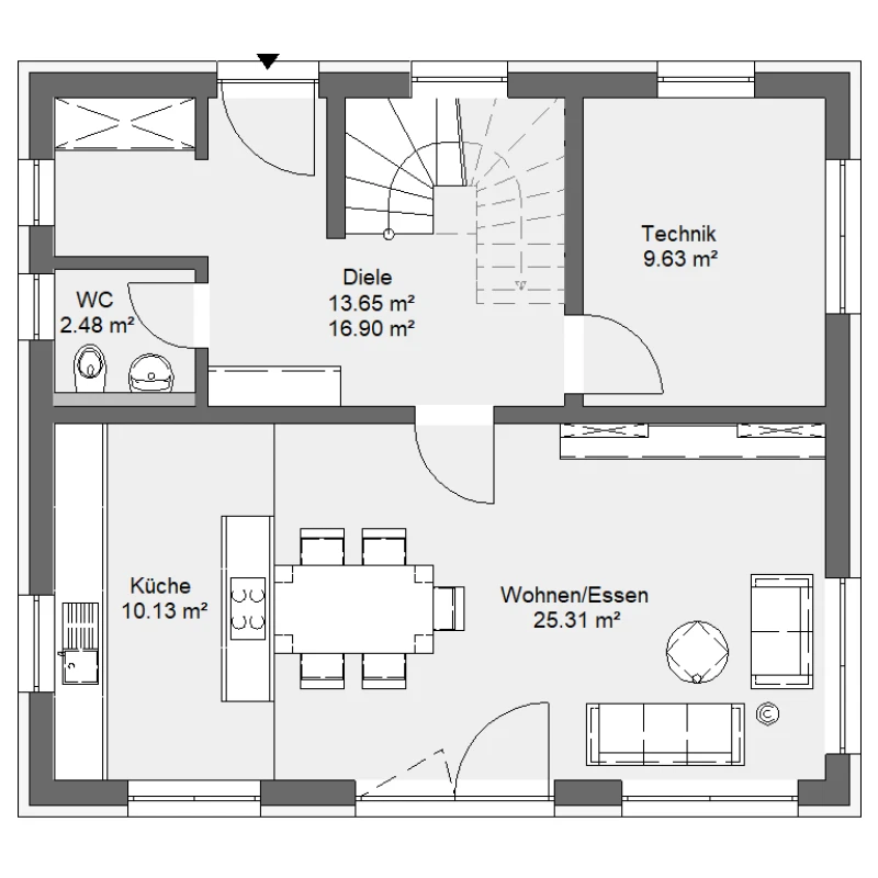 Grundriss Erdgeschoss