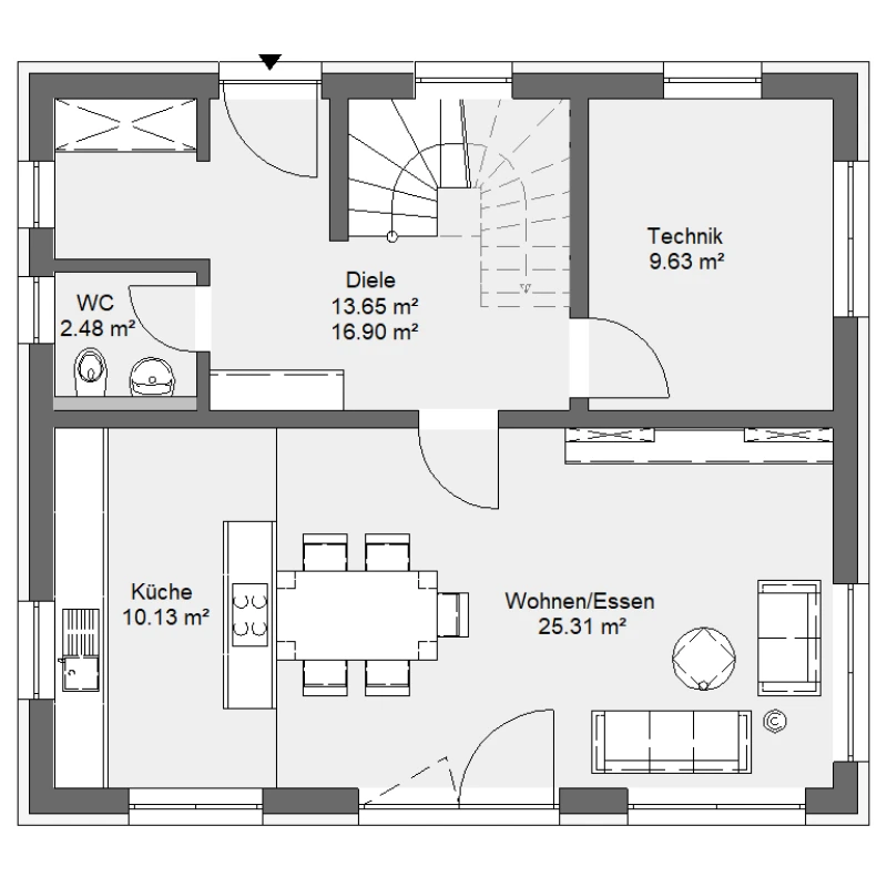 Grundriss Erdgeschoss