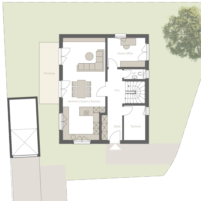 Grundriss Erdgeschoss