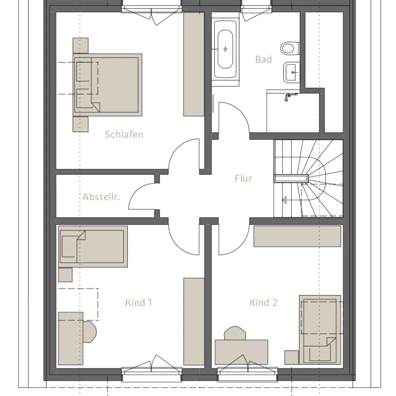 Grundriss Obergeschoss