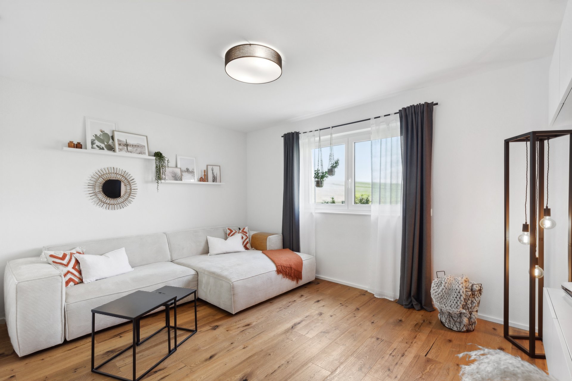 Eine moderne, stilvolle Doppelhaushälfte in Massivbauweise